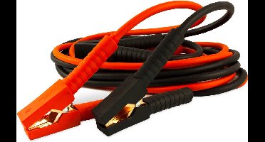 Deuba Startkabel 12V/24V - Volledig Geïsoleerd/ DIN 72553 – Zwart/Rood