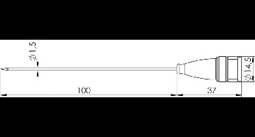 Greisinger GF 2T-E1.5 Insteeksensor -70 tot 250 °C Sensortype Pt1000