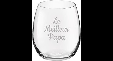 Drinkglas gegraveerd - 39cl - Le Meilleur Papa