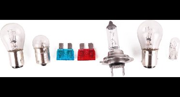 Benson Reservelampenset - 7-delig - H7 - Voor diverse autolampen - Inclusief zekeringen