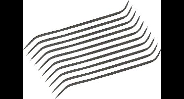 Silverline Dubbelzijdige Sleutelvijlen Set - 10 delig