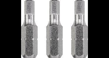 KWB 3 Bits Zeskant 25mm 4,0mm