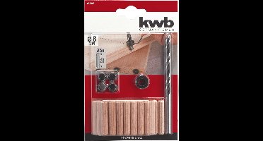 KWB Houtenduvel Met Boor 8 In Set