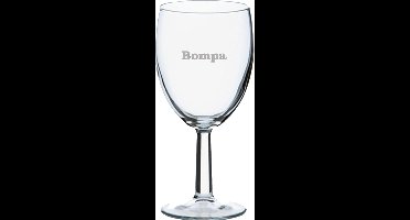 Wijnglas gegraveerd - 24,5cl - Bompa