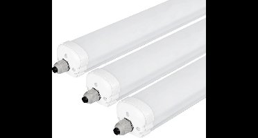 3-Pack LED Armatuur 150 cm - 48W - 5760 Lumen - 6500K - Koppelbaar