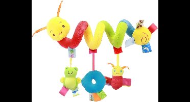 Igoods Knuffelbeer - Pluchen Speelgoed Voor Baby - Rammelaar - Maxi Cosi Spiraal