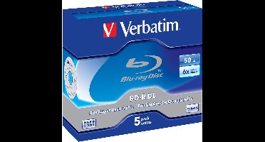 Verbatim 43748 Blu-ray BD-R DL disc 50 GB 5 stuk(s) Jewelcase