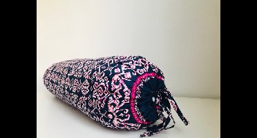 Gustiana® Guling - Rolkussen - Sluimerrol Kapok met wasbare sloop - L85 x B35 x ø20 cm - Batik Etnik