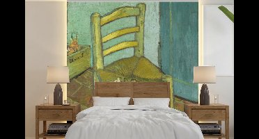 Behang - Fotobehang Vincents stoel - Vincent van Gogh - Breedte 280 cm x hoogte 280 cm