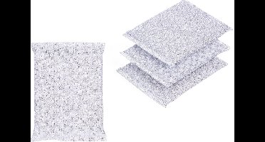 Benson Slijtvaste schuurspons set - grijs - 4 stuks