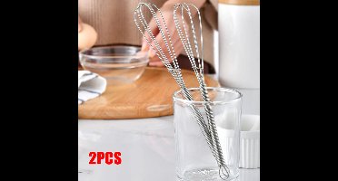 Mini RVS garde / Kookgerei / draadklopper 13 cm voor sausjes en cocktails