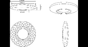 Plafonniere Reality Magnolia - Wit