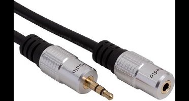 Stereoplug 3.5 Mm Naar Stereojack 3.5 Mm / Standaard / 1.5 M / M-V / Verguld