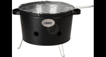 ProGarden Barbecue emmer met 2 handvatten 34,5 cm matzwart