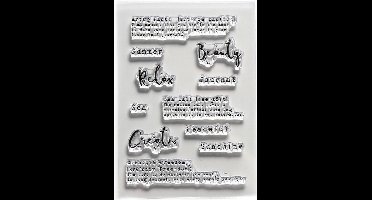 ECD Clear stamps - Journal words