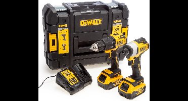 DEWALT DCK2062P2T COMBOSET 18V 5,0AH LI-ION - DCD709 ACCUKLOPBOORMACHINE + DCF809 SLAGSCHROEVENDRAAIER