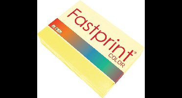 Kopieerpapier Fastprint A4 120gr zwavelgeel 250vel - 5 stuks