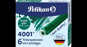 Pelikan - Inktpatroon 4001 donkergroen | 10 stuks