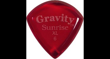 Gravity Guitar Picks GSUX6P Sunrise XL 6,0 mm - Plectrum