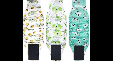 Mannelijke honden luiers, wasbaar, herbruikbare luiers voor kleine honden en puppy's, maat M, 3 stuks