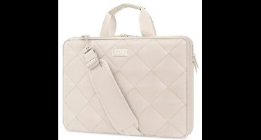 MOSISO 360 beschermende laptoptas, schoudertas dubbellaags pluizige gewatteerde anti-diefstal rits