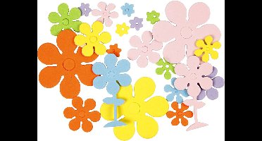 EVA Foam vormen afm 10-60 mm dikte 2 mm bloemen 670div