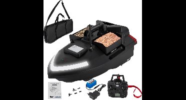 RC Voederboot met GPS 500M Bereik en 12000mAh Batterij - Draadloze Visvoer Boot