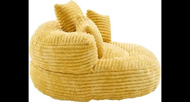 Corduroy zitzak. Duurzame en comfortabele loungestoel. Zitzak met hoge rugleuning. Inclusief drie kussens, geschikt voor zowel volwassenen als kinderen. Ideaal als losse gamestoel.