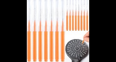 15 Stuks Verstopte Douchekop Reiniger Prikkers - Kleine Borstels voor Kalk en Vuilverwijdering