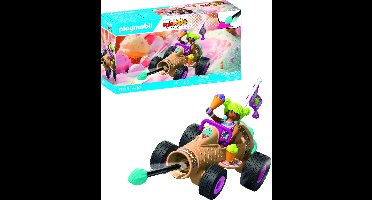 PLAYMOBIL | Fun Stars | Raging Ice Cream Cone | Speelgoed vanaf 4 jaar | Cadeau voor kinderen | Speelgoedauto | Met terugtrekmotor & schietfunctie | 71717