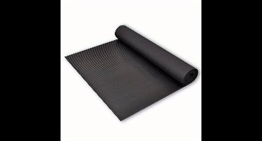 Rubberen Vloermat – Antislip Mat – Vloerkleed – Werkplaatsmat – Garagevloer – 5 x 1 Meter – Breed Geribbeld Rubber