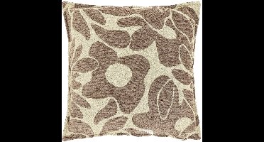 Unique Living Sierkussen Lies - Stof - Taupe - 45 x 45 x cm (BxHxD)