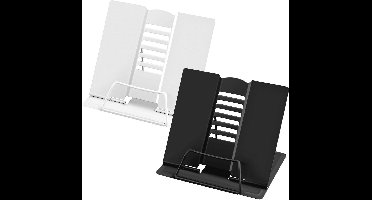 2 Stuks Verstelbare Leesstandaard van Metaal – Ideaal voor Kookboeken en Tablets