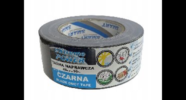 SMART Duct Tape Zwart 48mm x 50m - Versterkt & Waterdicht