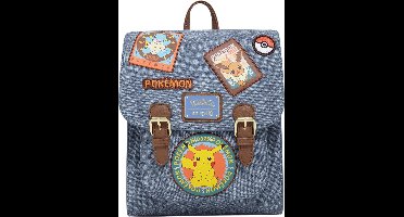 Loungefly – BL – Pokémon Denim Patch Mini Backpack
