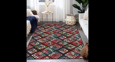 Stijlvol Wasbaar Antislip Vloerkleed Rechthoek – Katoen & Polypropyleen – Voor BinnenTeppichDik 266 6