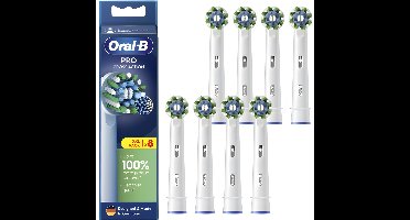 Oral-B Cross Action Clean – opzetborstels – wit – 2 stuks – origineel – verwijdert tandsteen