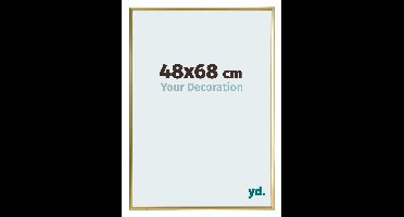 Your Decoration - Puzzellijst 48x68 cm - Goud - Puzzellijst 500-1000 stukjes - Kunststof Fotolijst - Annecy