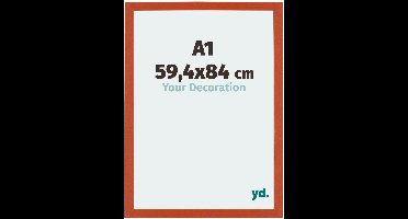 Your Decoration - Puzzellijst 59,4x84 cm - Oranje - Puzzellijst 1500-2000 stukjes - MDF Fotolijst - Mura