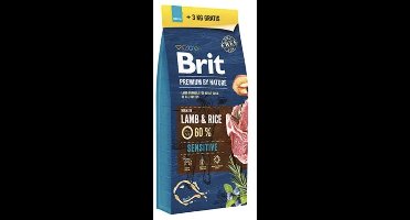 Brit Premium by nature Sensitive Lamb 15kg + 3 kg gratis!