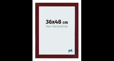 Your Decoration - Fotolijst 36x48 cm - MDF - Wijnrood Geveegd - Mura
