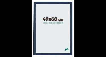 Your Decoration - Fotolijst 49x68 cm - MDF - Donkerblauw Geveegd - Mura