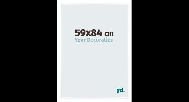 Your Decoration - Puzzellijst 59x84 cm - Wit Hoogglans - Puzzellijst 1500-2000 stukjes - Aluminium Fotolijst - Kent