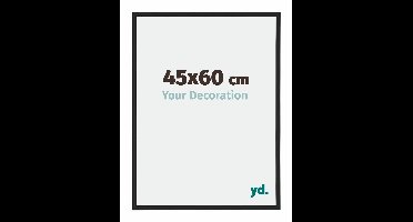 Your Decoration - Fotolijst 45x60 cm - Aluminium - Zwart Hoogglans - Miami