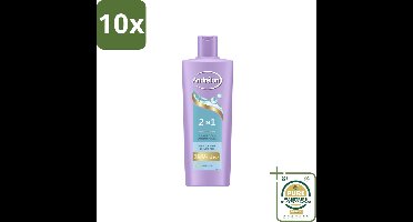 10 x Andrélon – Shampoo 2-in-1 – Iedere Dag – 400 ml - Grootverpakking - 2-in-1 Shampoo En Conditioner - Haar Verzorging - Vitamine B5 - Haartype - Haarkleur