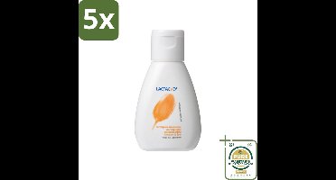 5 x Lactacyd – Verzorgend – Mild en pH-vriendelijk – 50 ml - Grootverpakking - Intieme Wasemulsie - Verzorging Intieme Zone - PH-vriendelijk - Melkzuur - Lactoserum