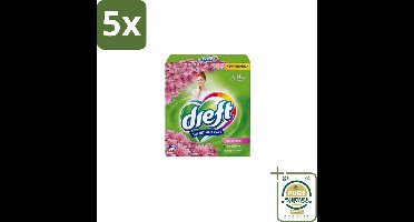 5 x Dreft – Touch Pink – Poeder Wasmiddel – 2,6 kg – 40 wasbeurten - Grootverpakking - Poeder Wasmiddel - Wasmiddel Poeder - Wasmiddel Touch Pink - Wasmiddel Voor Gekleurde Was - Wasmiddel Met Kleurbescherming