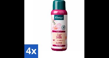 4 x Kneipp - Badschuim - Amandelbloesem - Voor droge en gevoelige huid - 400 ml - Badschuim - Amandelolie - Droge Huid - Gevoelige Huid - Verzorgend Bad