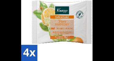4 x Kneipp - Badbruistablet - Oranje lindebloesem - Badtablet - Badproduct - Oranje Lindebloesem - Ontspanning - Stressvermindering
