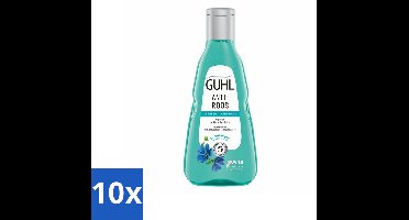 10 x Guhl - Shampoo - Anti-Roos - 250 ml - Anti-roos Shampoo - Roosvrije Hoofdhuid - Hoofdhuidverzorging - Kalmerende Shampoo - Zink Shampoo